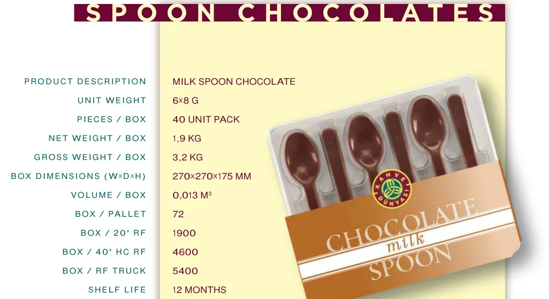 Dark Spoon Chocolate 6X8 G