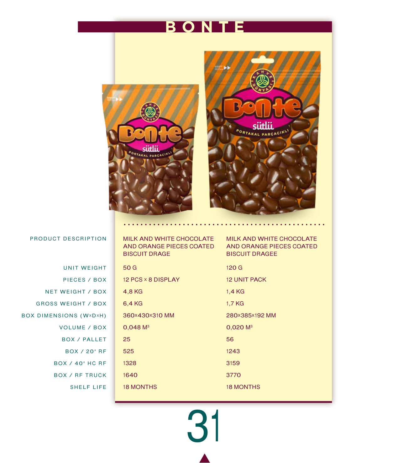 Milk and White Chocolate Biscuit Dragee 50 G